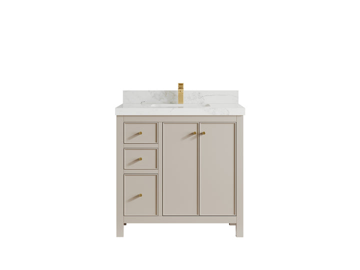 Chicago 36 in. W x 22 in. D Center Sink Bathroom Vanity - photo 17