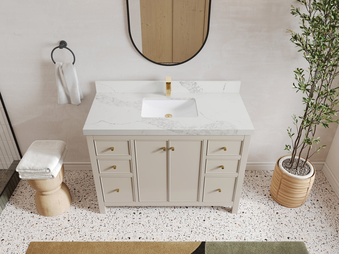 Chicago 48 in. W x 22 in. D Single Sink Bathroom Vanity