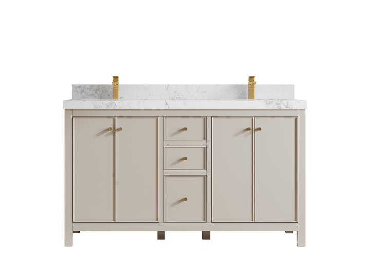 Chicago 60 in. W x 22 in. D Double Sink Bathroom Vanity - photo 19