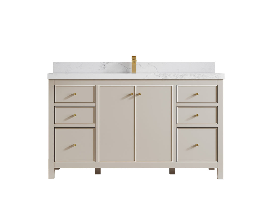 Chicago 60 in. W x 22 in. D Single Sink Bathroom Vanity