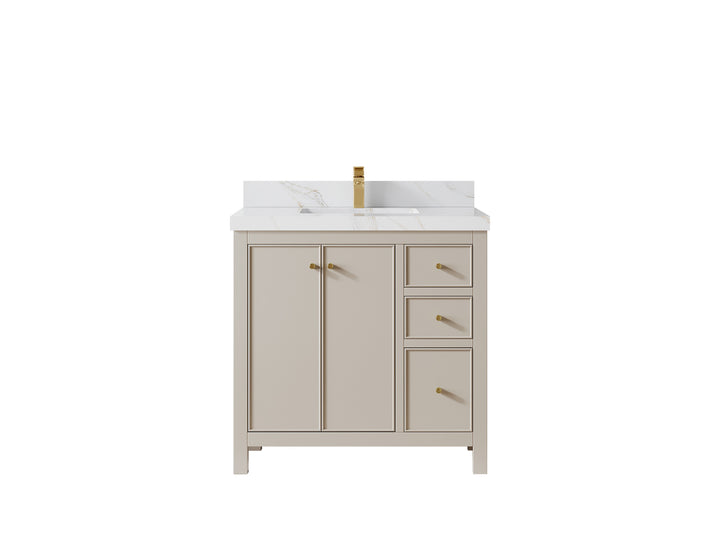 Chicago 36 in. W x 22 in. D Center Sink Bathroom Vanity - photo 37
