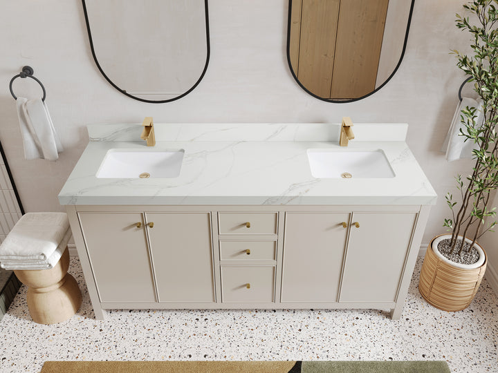 Chicago 72 in. W x 22 in. D Double Sink Bathroom Vanity - photo 20