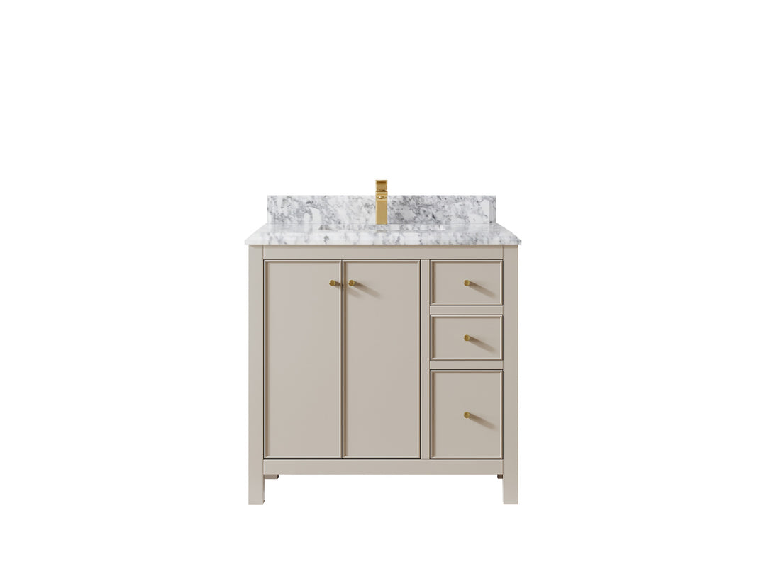 Chicago 36 in. W x 22 in. D Center Sink Bathroom Vanity