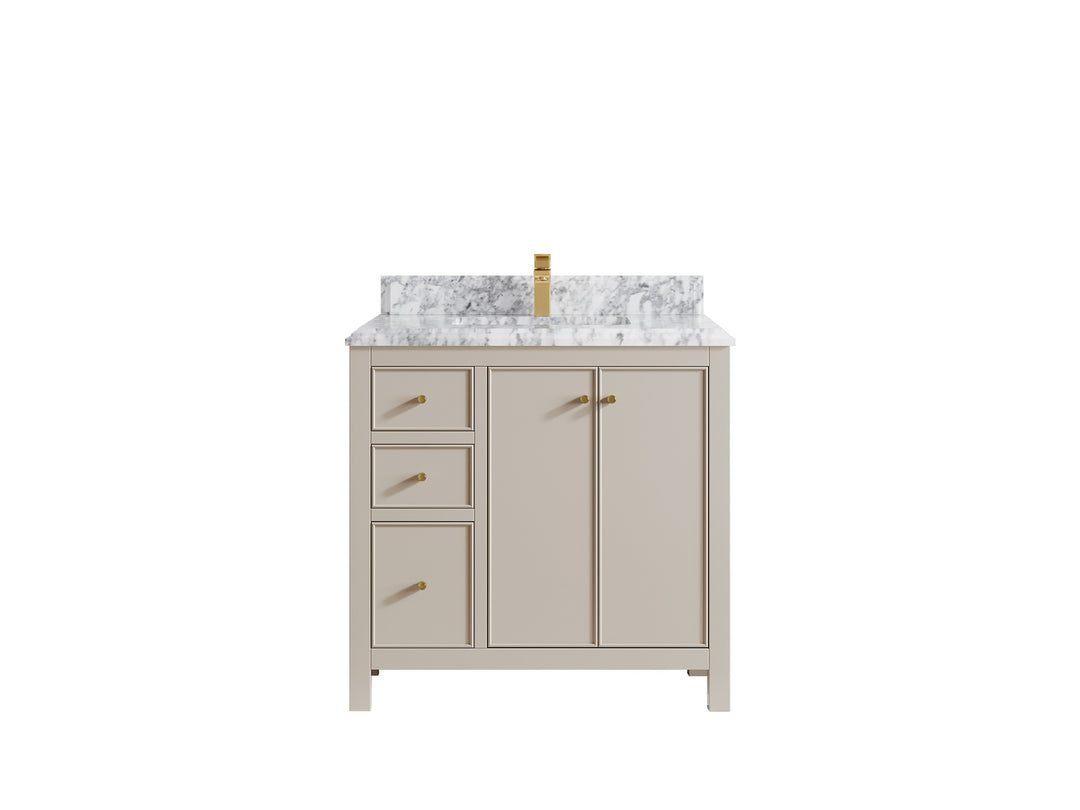 Chicago 36 in. W x 22 in. D Center Sink Bathroom Vanity