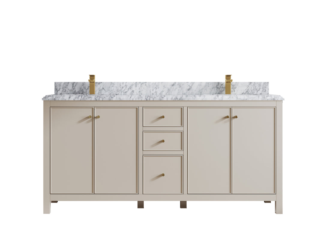 Chicago 72 in. W x 22 in. D Double Sink Bathroom Vanity