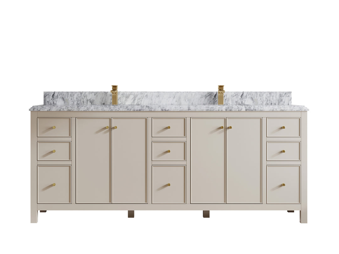 Chicago 84 in. W x 22 in. D Double Sink Bathroom Vanity