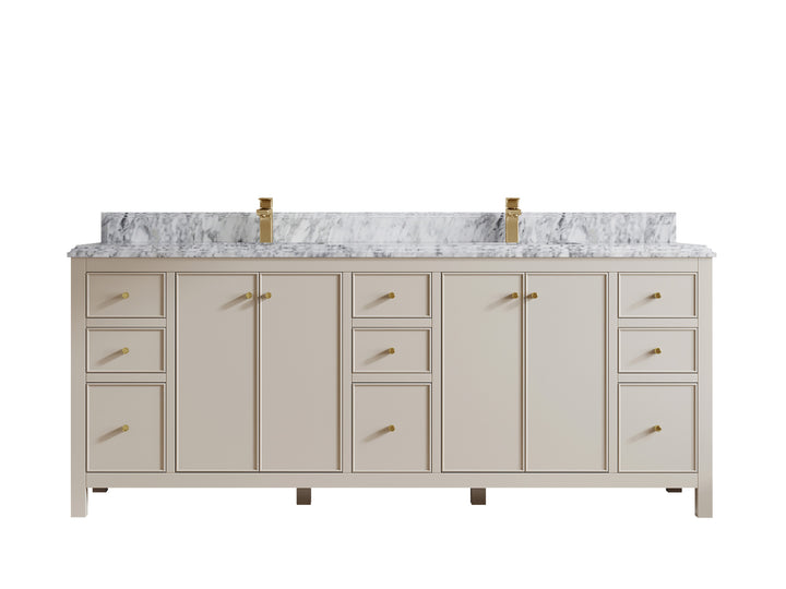 Chicago 84 in. W x 22 in. D Double Sink Bathroom Vanity - photo 23