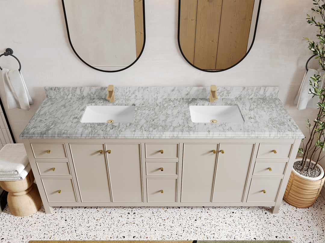 Chicago 84 in. W x 22 in. D Double Sink Bathroom Vanity