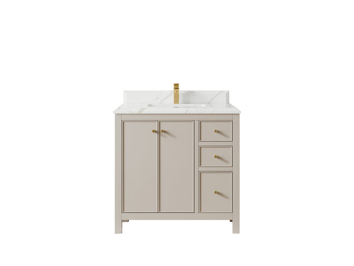 Chicago 36 in. W x 22 in. D Center Sink Bathroom Vanity - photo 23