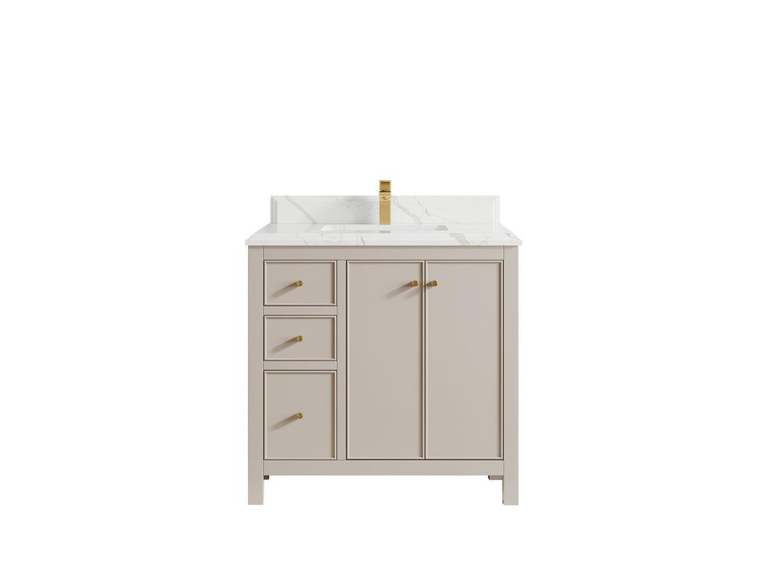 Chicago 36 in. W x 22 in. D Center Sink Bathroom Vanity