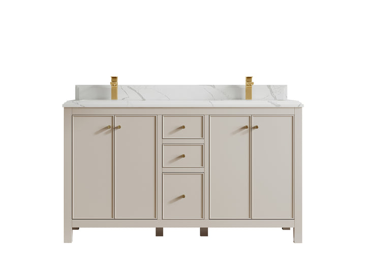 Chicago 60 in. W x 22 in. D Double Sink Bathroom Vanity - photo 25