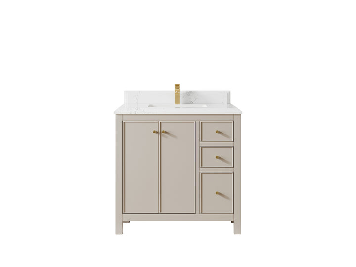 Chicago 36 in. W x 22 in. D Center Sink Bathroom Vanity - photo 39