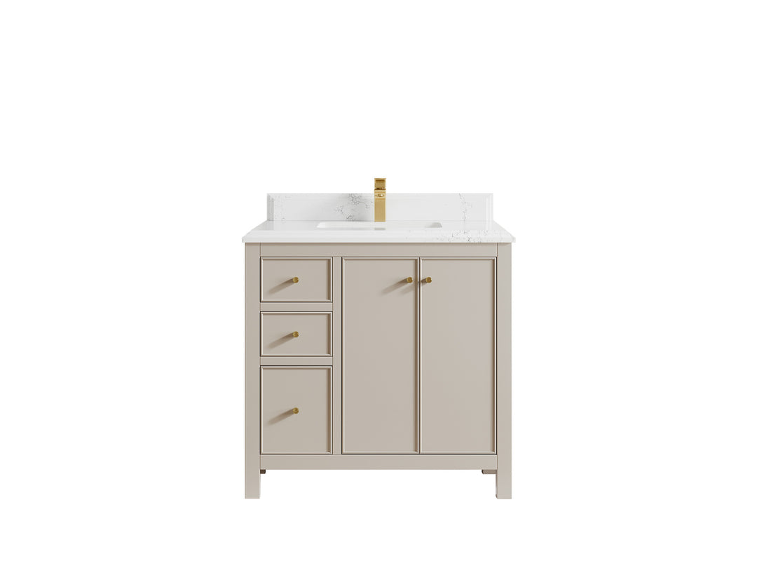 Chicago 36 in. W x 22 in. D Center Sink Bathroom Vanity
