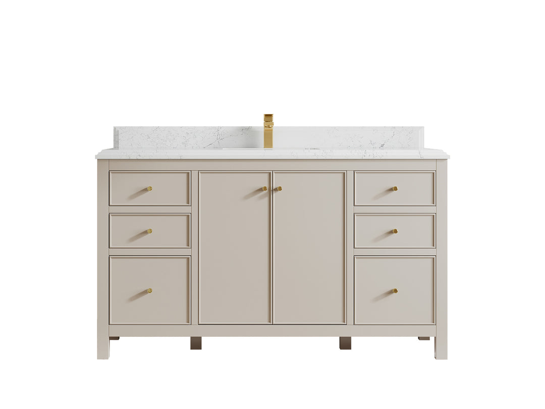 Chicago 60 in. W x 22 in. D Single Sink Bathroom Vanity