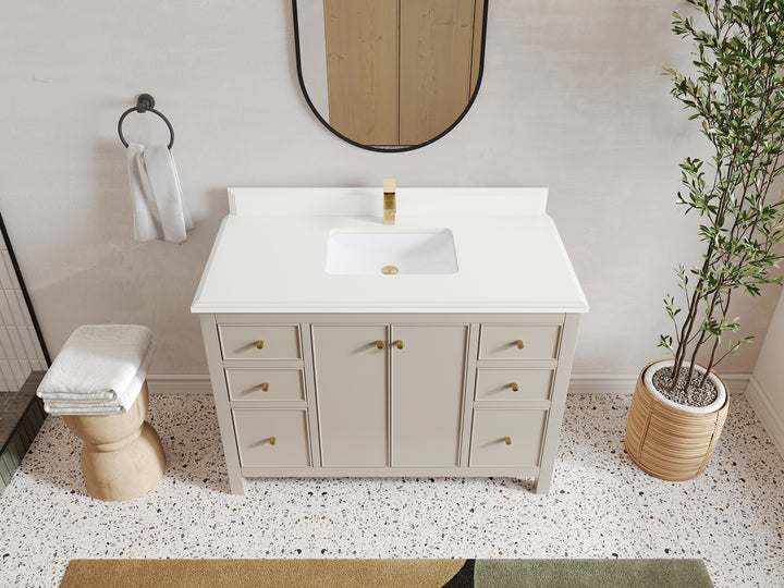 Chicago 48 in. W x 22 in. D Single Sink Bathroom Vanity - photo 26