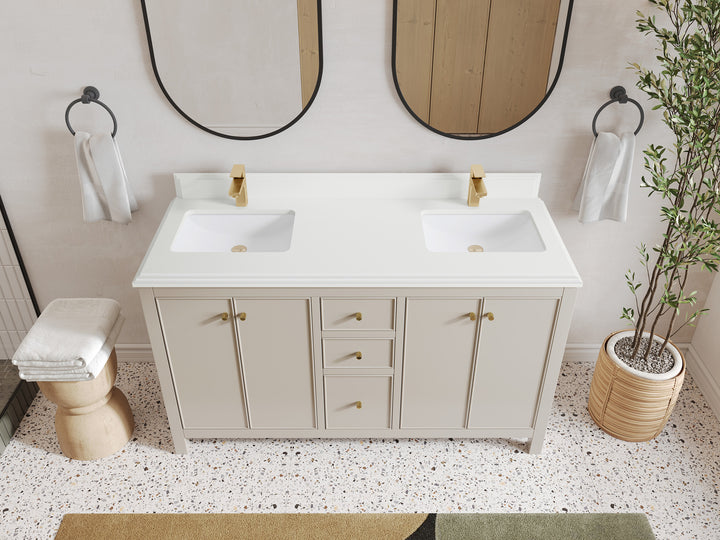 Chicago 60 in. W x 22 in. D Double Sink Bathroom Vanity - photo 28