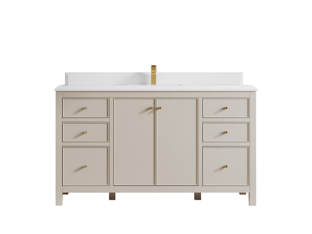 Chicago 60 in. W x 22 in. D Single Sink Bathroom Vanity