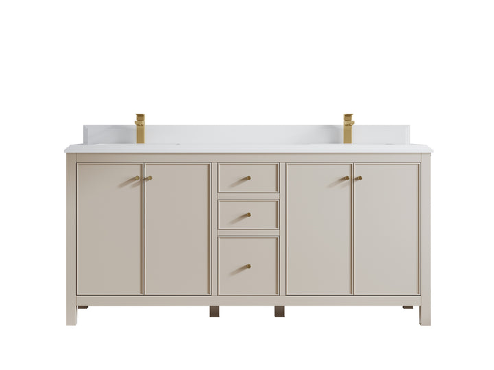 Chicago 72 in. W x 22 in. D Double Sink Bathroom Vanity - photo 29