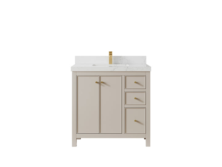 Chicago 36 in. W x 22 in. D Center Sink Bathroom Vanity - photo 27