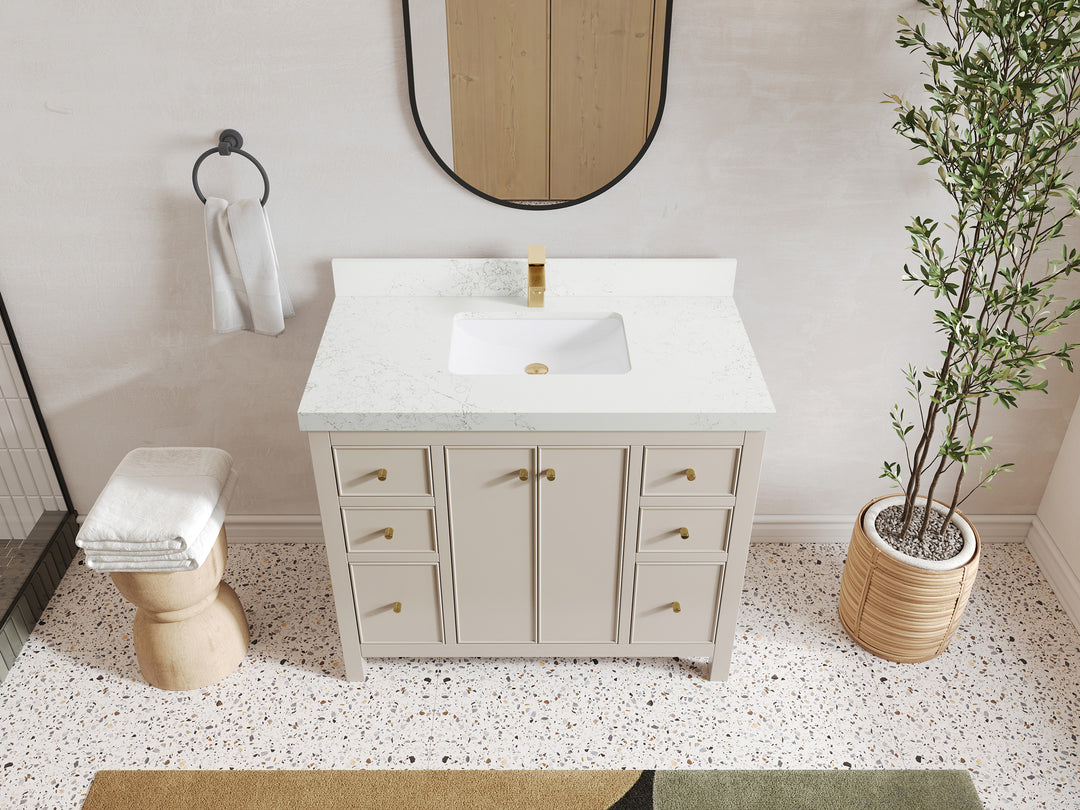 Chicago 42 in. W x 22 in. D Single Sink Bathroom Vanity