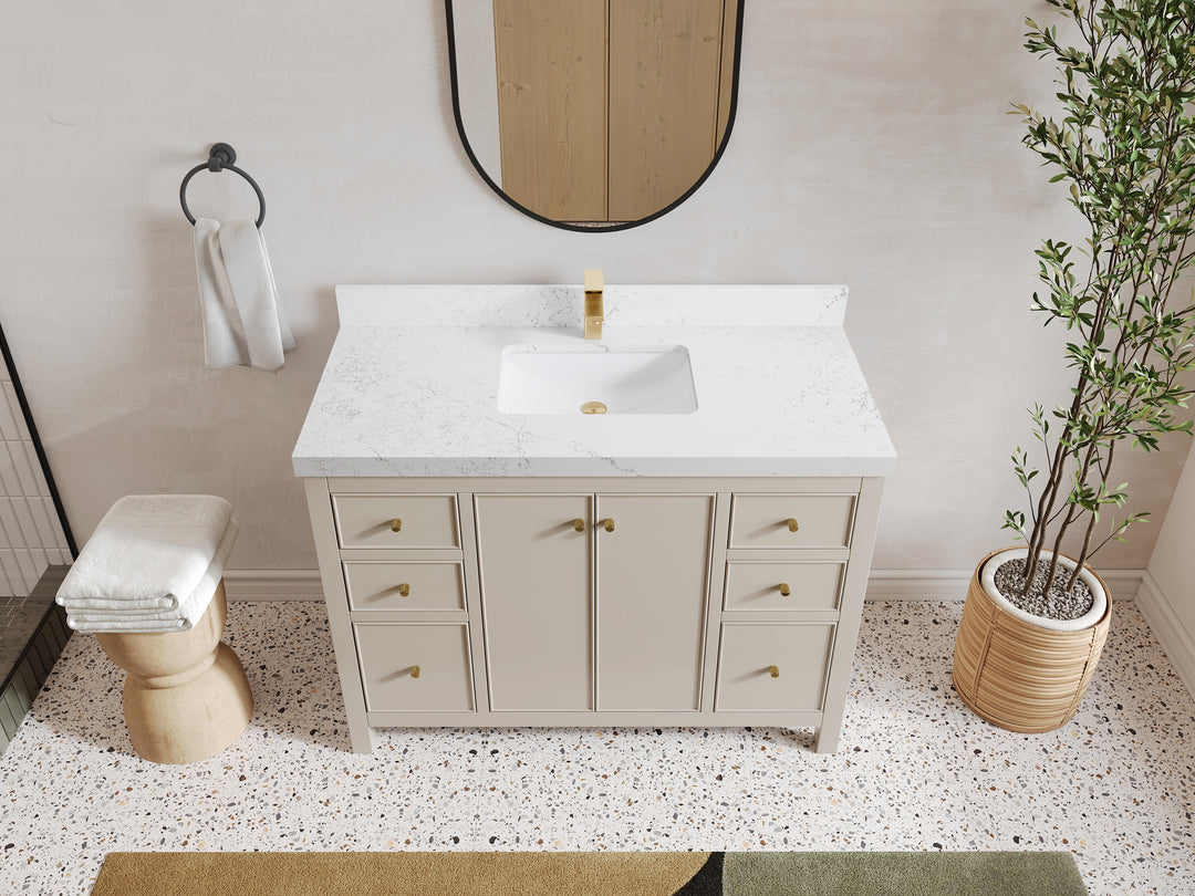 Chicago 48 in. W x 22 in. D Single Sink Bathroom Vanity