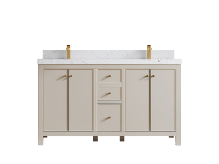 Chicago 60 in. W x 22 in. D Double Sink Bathroom Vanity - photo 31