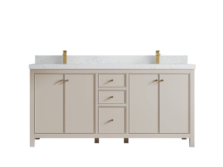 Chicago 72 in. W x 22 in. D Double Sink Bathroom Vanity - photo 31