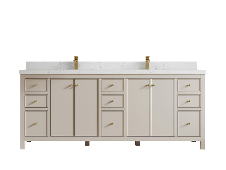 Chicago 84 in. W x 22 in. D Double Sink Bathroom Vanity - photo 31