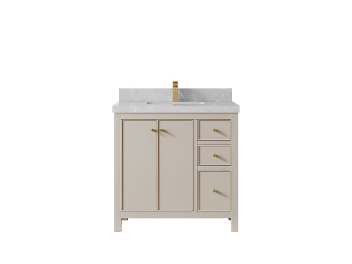 Chicago 36 in. W x 22 in. D Center Sink Bathroom Vanity - photo 41