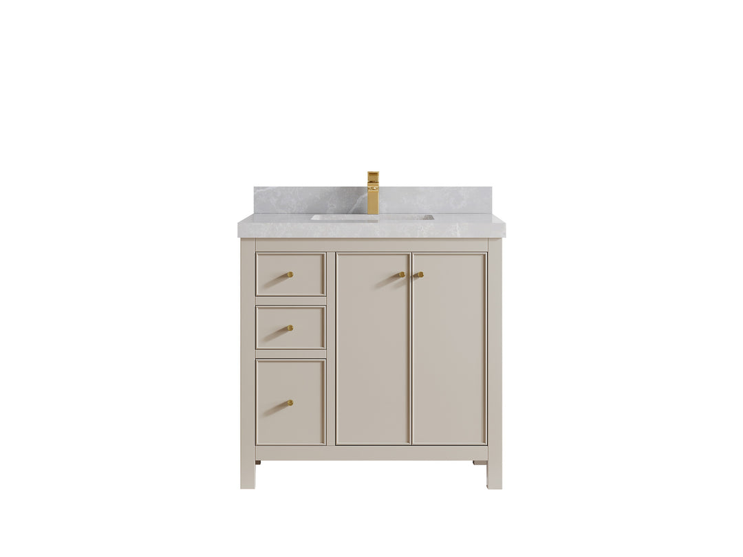 Chicago 36 in. W x 22 in. D Center Sink Bathroom Vanity