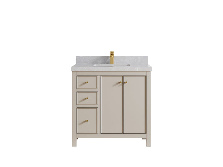 Chicago 36 in. W x 22 in. D Center Sink Bathroom Vanity - photo 29