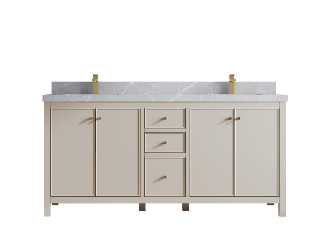 Chicago 72 in. W x 22 in. D Double Sink Bathroom Vanity
