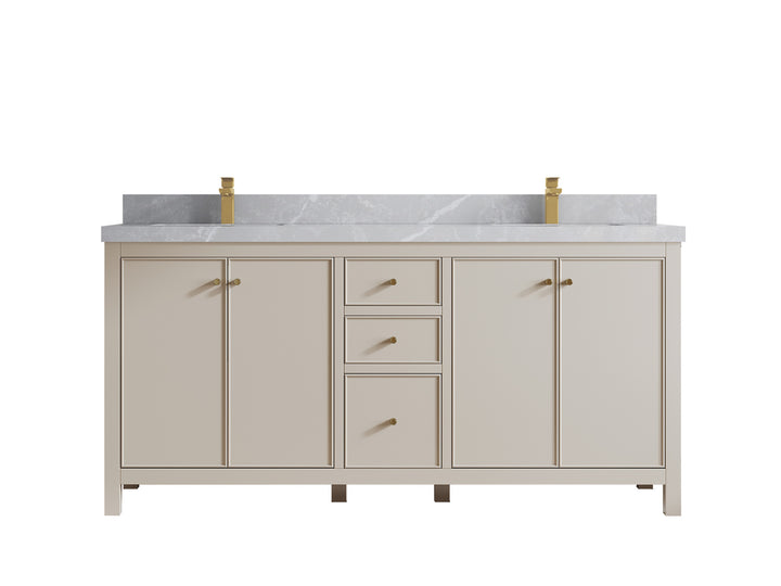 Chicago 72 in. W x 22 in. D Double Sink Bathroom Vanity - photo 33