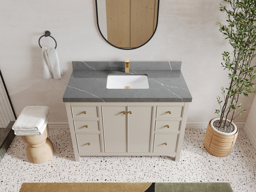 Chicago 48 in. W x 22 in. D Single Sink Bathroom Vanity
