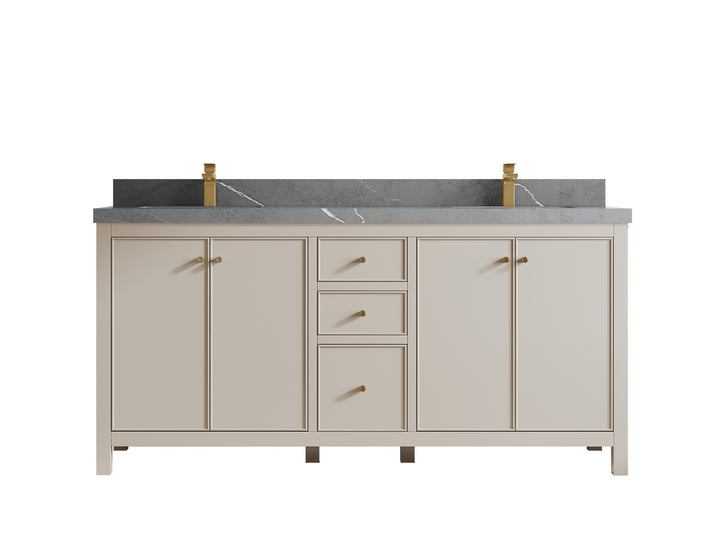 Chicago 72 in. W x 22 in. D Double Sink Bathroom Vanity - photo 35