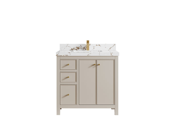 Chicago 36 in. W x 22 in. D Center Sink Bathroom Vanity - photo 35