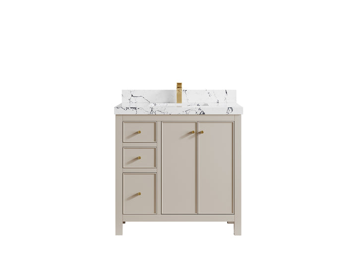 Chicago 36 in. W x 22 in. D Center Sink Bathroom Vanity - photo 37