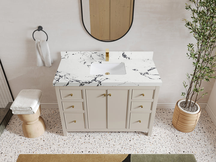 Chicago 48 in. W x 22 in. D Single Sink Bathroom Vanity - photo 38