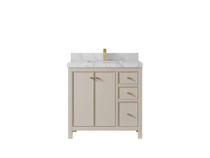 Chicago 36 in. W x 22 in. D Center Sink Bathroom Vanity - photo 45