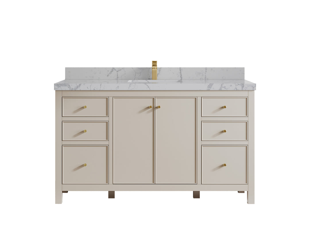 Chicago 60 in. W x 22 in. D Single Sink Bathroom Vanity