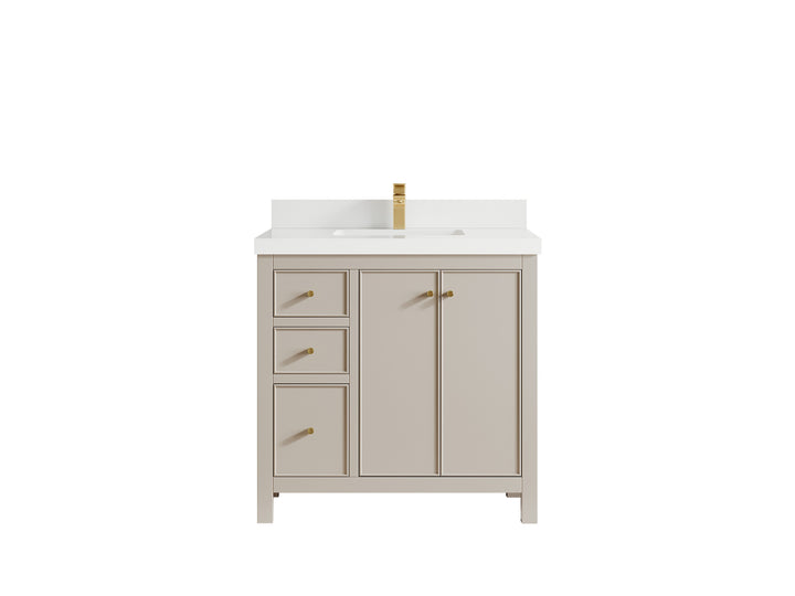 Chicago 36 in. W x 22 in. D Center Sink Bathroom Vanity - photo 39