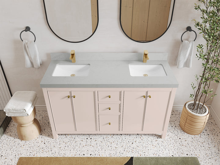 Chicago 60 in. W x 22 in. D Double Sink Bathroom Vanity - photo 12