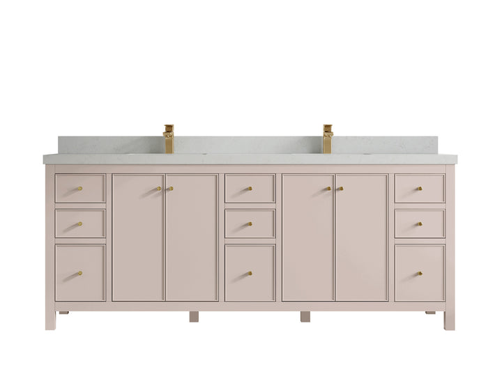 Chicago 84 in. W x 22 in. D Double Sink Bathroom Vanity - photo 13