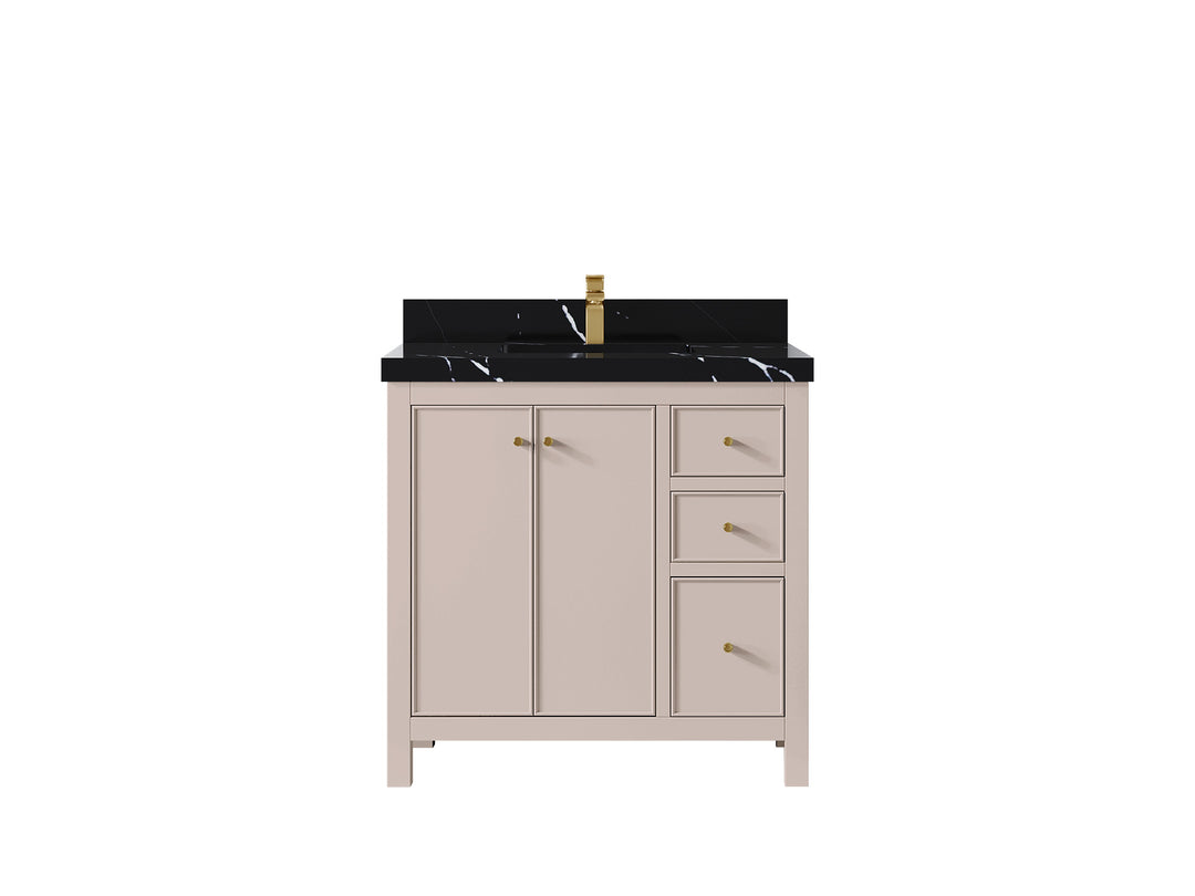 Chicago 36 in. W x 22 in. D Center Sink Bathroom Vanity