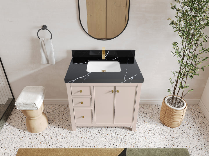 Chicago 36 in. W x 22 in. D Center Sink Bathroom Vanity - photo 8