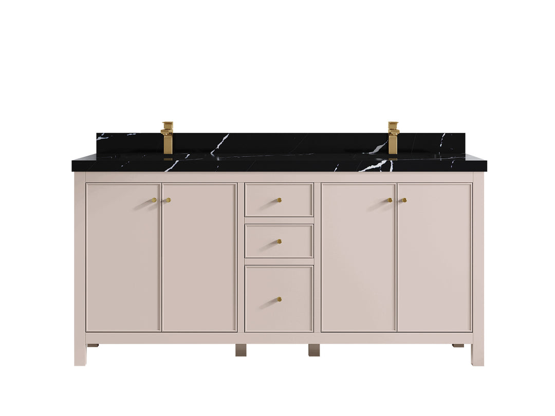 Chicago 72 in. W x 22 in. D Double Sink Bathroom Vanity