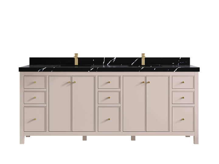 Chicago 84 in. W x 22 in. D Double Sink Bathroom Vanity - photo 9