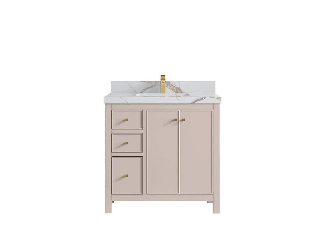 Chicago 36 in. W x 22 in. D Center Sink Bathroom Vanity