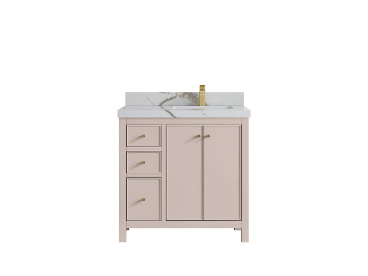 Chicago 36 in. W x 22 in. D Right Offset Sink Bathroom Vanity - photo 15