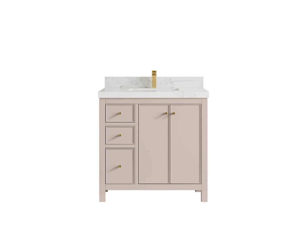 Chicago 36 in. W x 22 in. D Center Sink Bathroom Vanity
